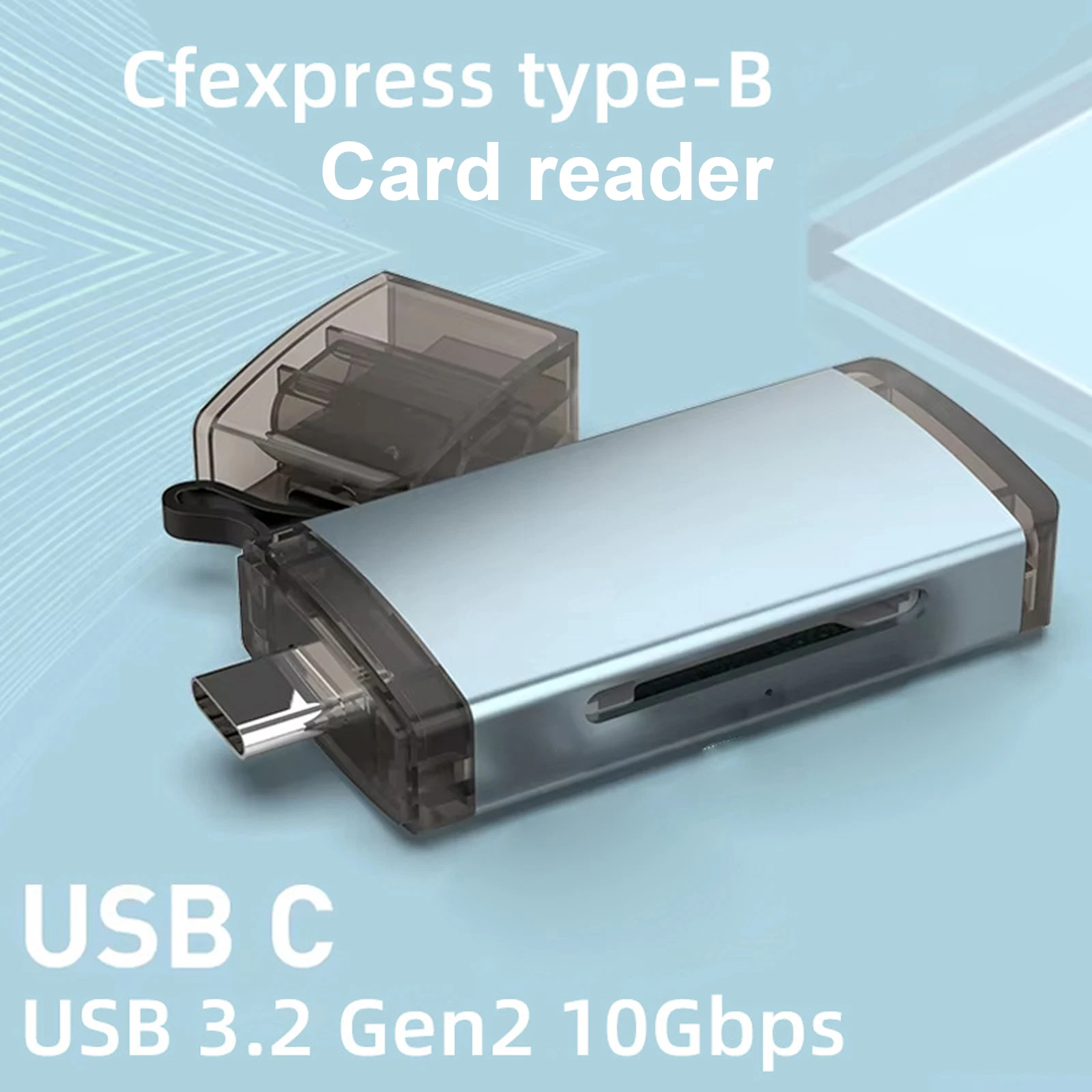 CFexpress Type B 카드 리더기 10Gbps 고속 전송 USB 3.2 Gen 2 CF 메모리 카드 리더기 카메라용 고속 카드 리더기