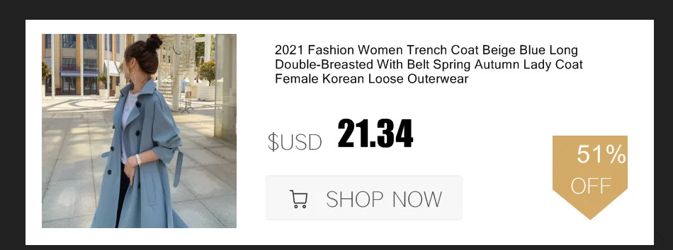 long black puffer Fashion Windbreaker Women's 2022 Spring Autumn Clothes New Korean Fashion Waist Overcoat Double Breasted Long Trench Coat Women waterproof puffer coat