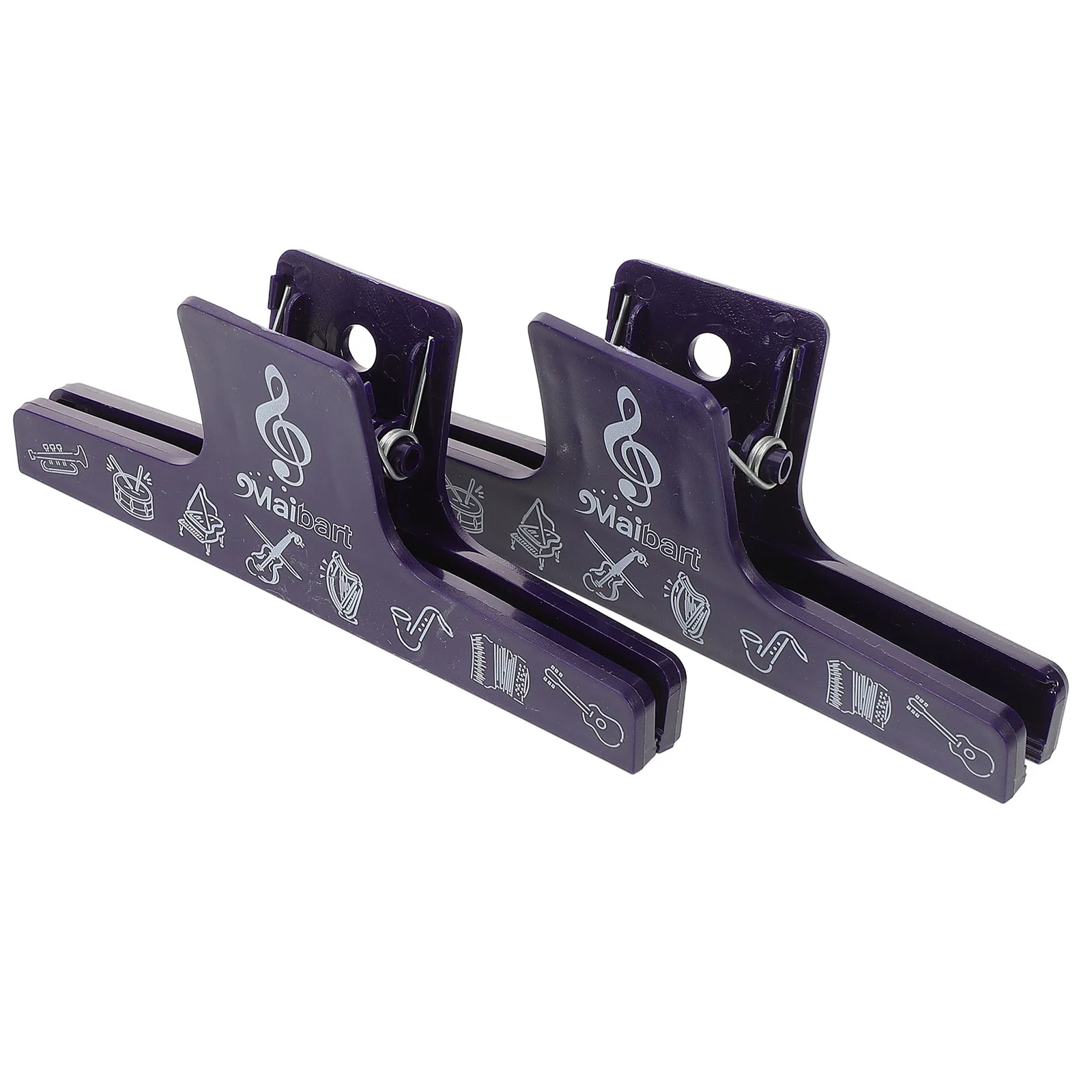 

2pcs Book Page Clip Sheet Music Holder Clip Piano Music Score Clip Music Page Clip Holder Clamp