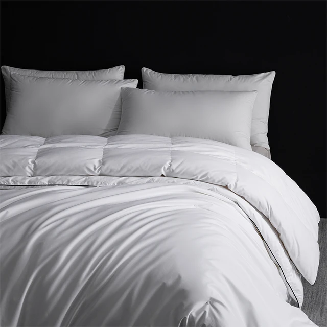 Couette et couette en duvet d'oie blanc 95% de qualité hôtelière |   Sans allergie, 220x240cm, tailles personnalisables 2