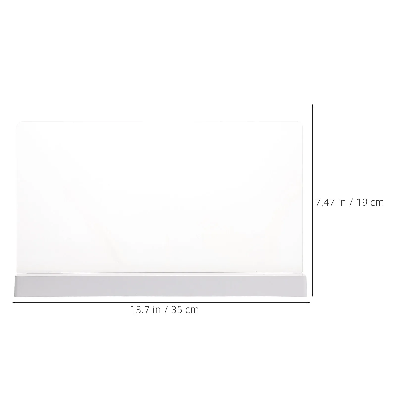 1 세트 아크릴 LED 드라이 이레이즈 보드 라이트 업 메시지 패드 바 카페 웨딩 휴일용 충전식 발광 투명 글로우