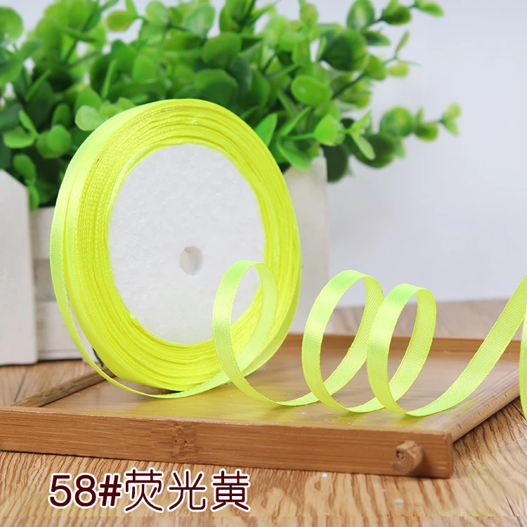 thumbnail image 1 of Cintas de encaje de 25 yardas de largo y 6 mm de ancho, cinta de satén decorativa barata de 22 metros para manualidades de costura, decoración de bodas y fiestas, 1 of 5