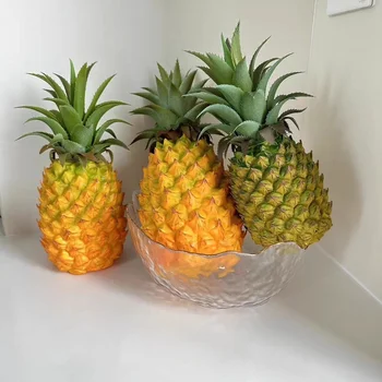 Artificial Pineapple Medium Large Simulated Fruit For Home Wedding Decor Fake Pineapple Kitchen Desktop Living Room Decoration