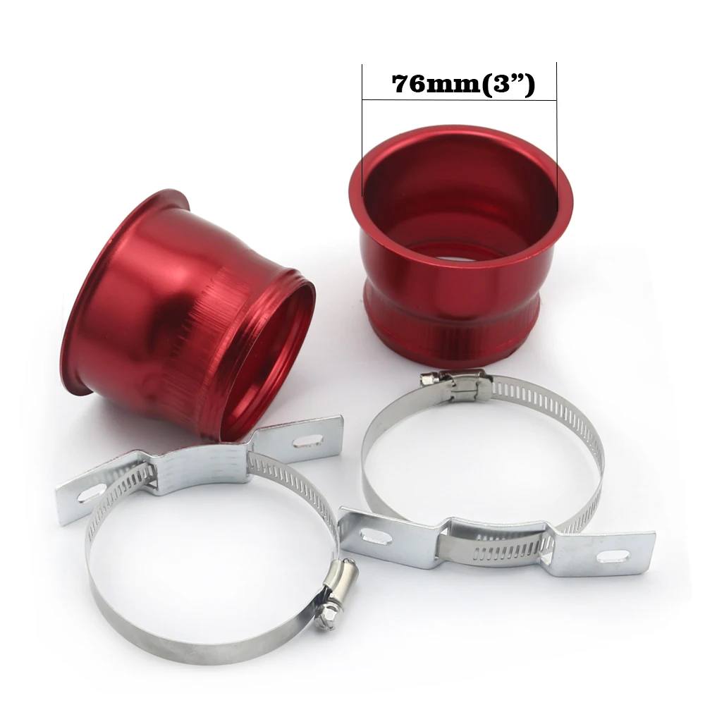 Universal 1M Flexible Car Engine Cold Air Intake Hose Inlet Ducting Feed Tube Pipe Connector Braket