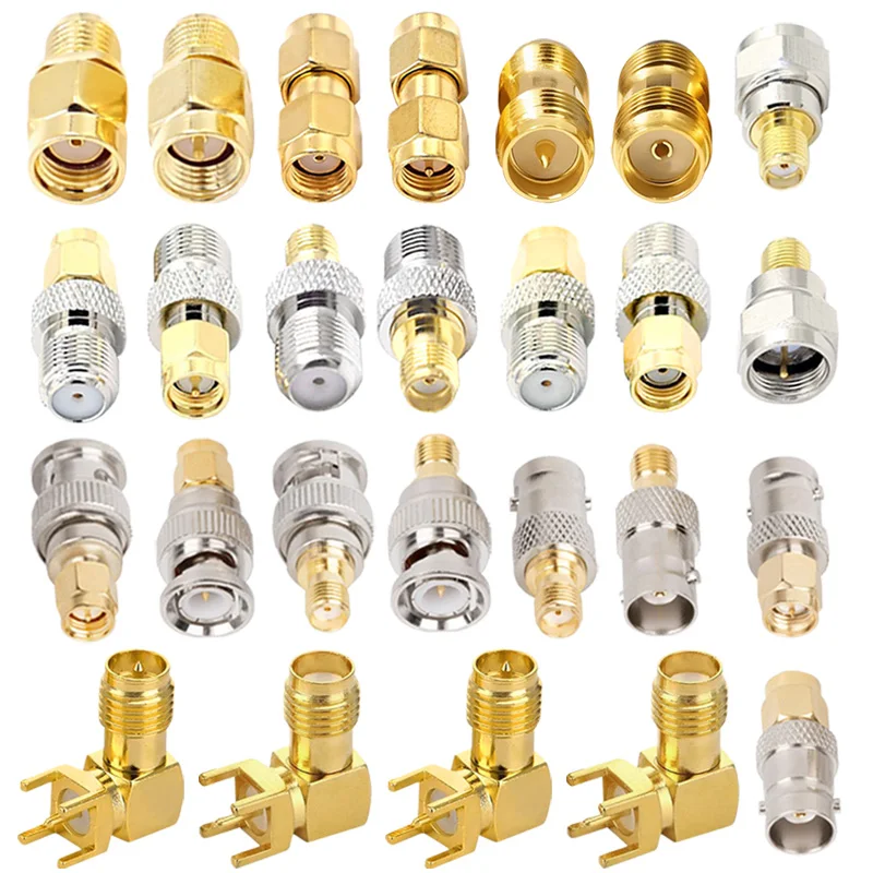 5ชิ้นRP SMAเพื่อPL259 SO239 SMA BNC TNCเพื่อRF SMAทองแดงทองเหลืองตรงเชื่อมต่อRFโคแอกเชียลแปลง 1