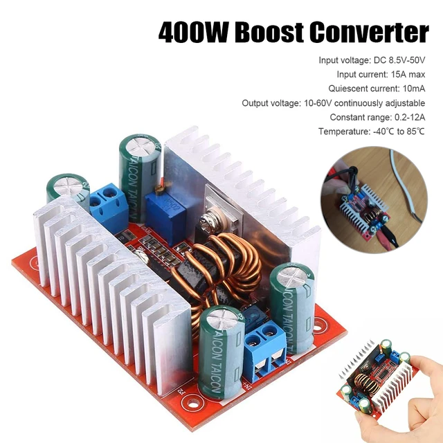 DC 400W 15A Step-up Boost Converter Constant Current Power Supply