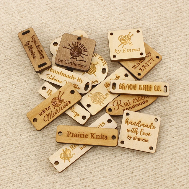 Personalized Logo Tags For Knitting, Tags For Handmade Items, Labels For  Blankets, Labels For Handmade Items.Knitting Logo Tag - AliExpress