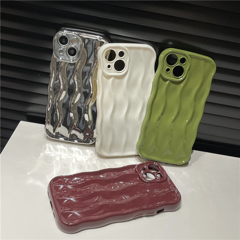 Cute Luxury Phone Casess for iPhone 14 Pro Max Plus, 12, 13 Pro Max, with  Plating Acrylic Cover