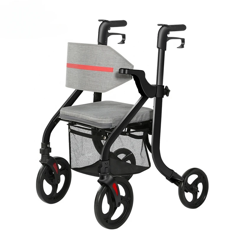 Prezzo Di Fabbrica Walker Rollator Carrello Della Spesa Portatile Leggero Rollator Con Sedile E Borsa Per Anziani