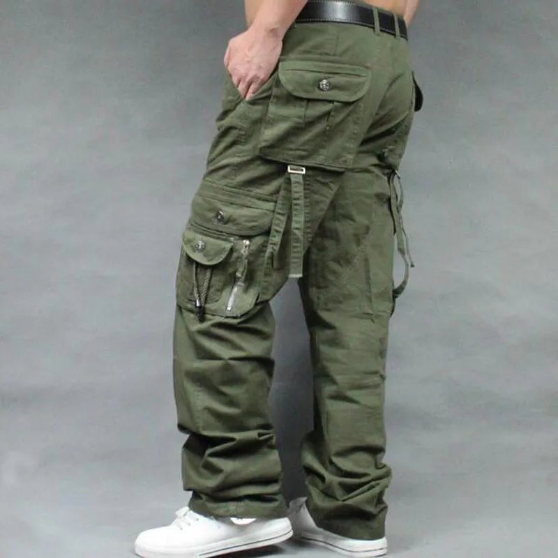 

New High Quality Overalls Hip Hop Men's Long Trousers Baggy Casual Pants Mens Bottoms