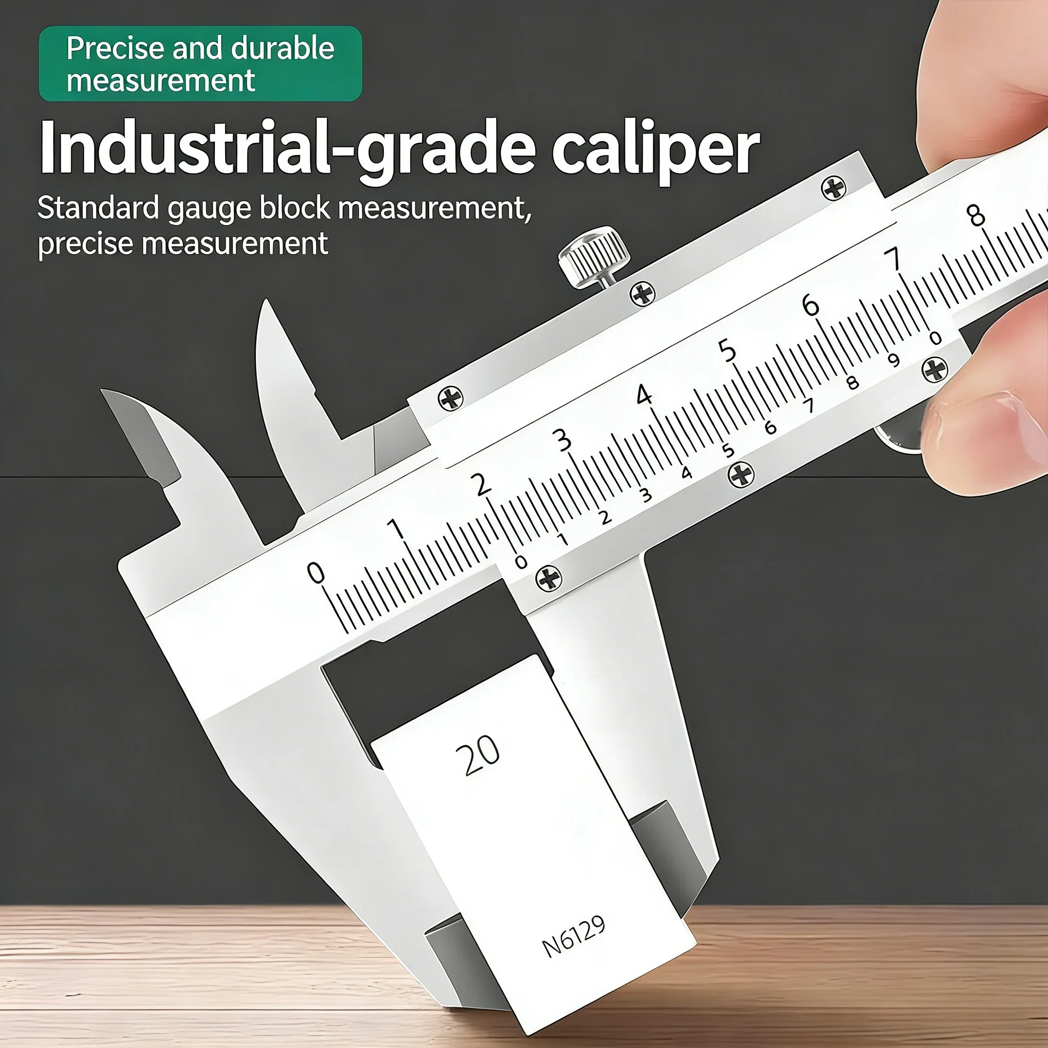 산업용 등급 스테인리스 스틸 버니어 캘리퍼스 - 0-150/200mm 가정 및 작업장용 고정밀 측정 도구