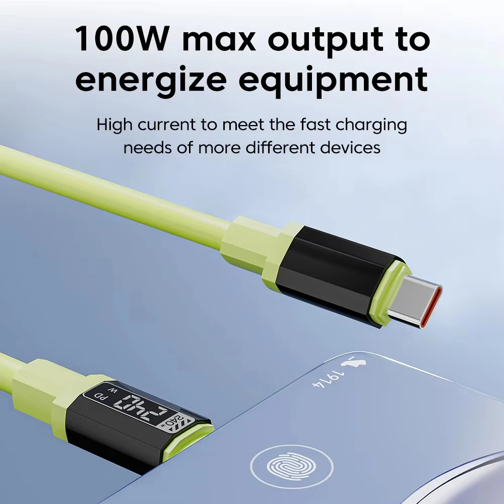 รูปสินค้า สายชาร์จ USB-C 240W ชาร์จเร็ว สำหรับ iPhone และ Huawei
