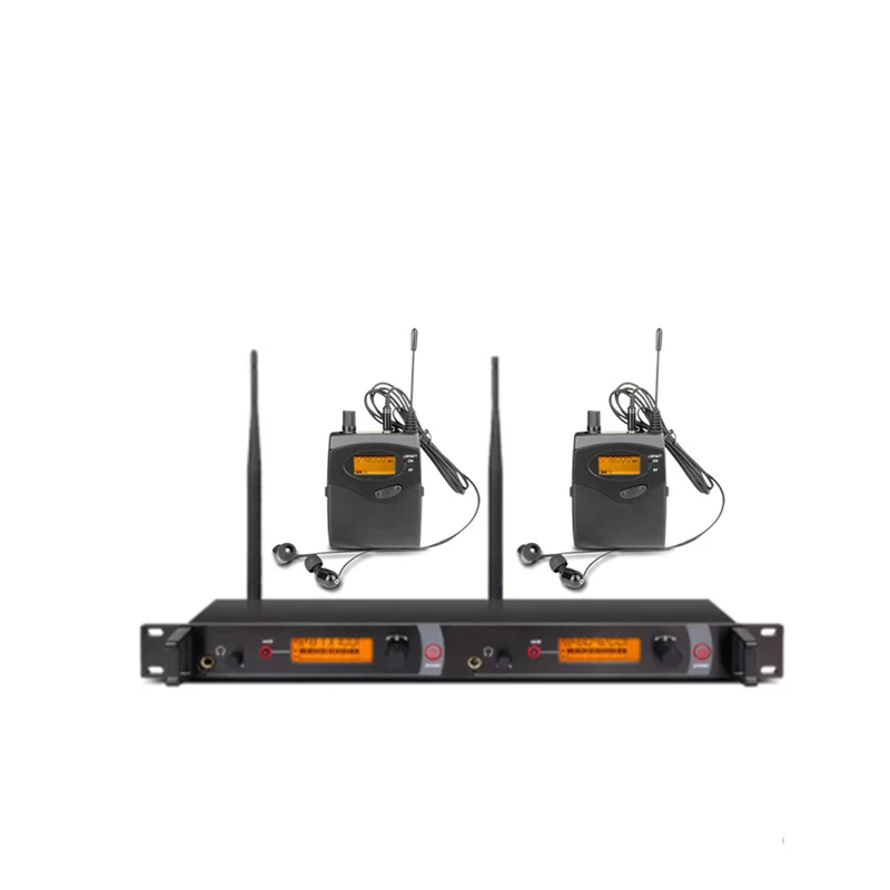 In-Ear Monitoring System 2-Channel Multi-Bodypack Monitor with In-Ear Wireless Monitoring System