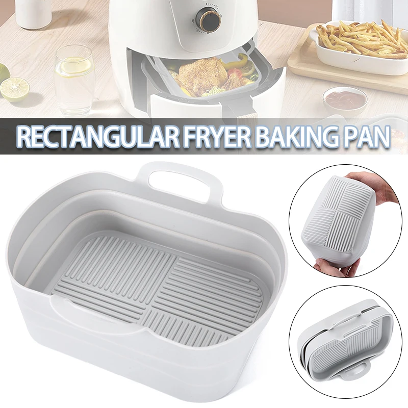 

Reusable Heat Resistant Pizza Mat Fryer Silicone Pot Baking Tray Non Stick Ultra Thin Grill Accessories Home Kitchen Tools
