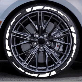Adesivo decorativo per pneumatici per auto 4 pneumatici Decalcomanie fai da te Adesivi per styling pneumatici per motociclette per automobili Lettera personalizzabile multicolore