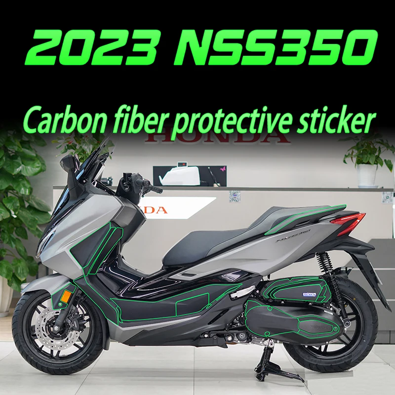 

Применим для 23 Fosa NSS350 углеродного волокна, Узорчатая пленка для тела, декоративная наклейка, водонепроницаемая Защитная Наклейка