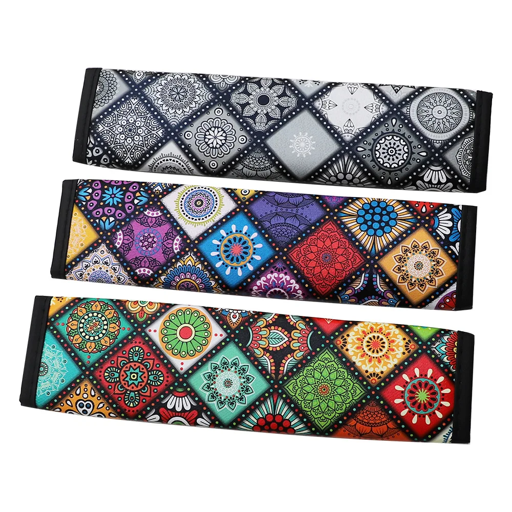 Car Seat Belt Shoulder Guard Pads Covers Protective Sleeve Bohemian Style Insurance Belt Shoulder Protection Auto Accessories seat belt protection,seat belt covers,seat belt protector,safety belt shoulder guard