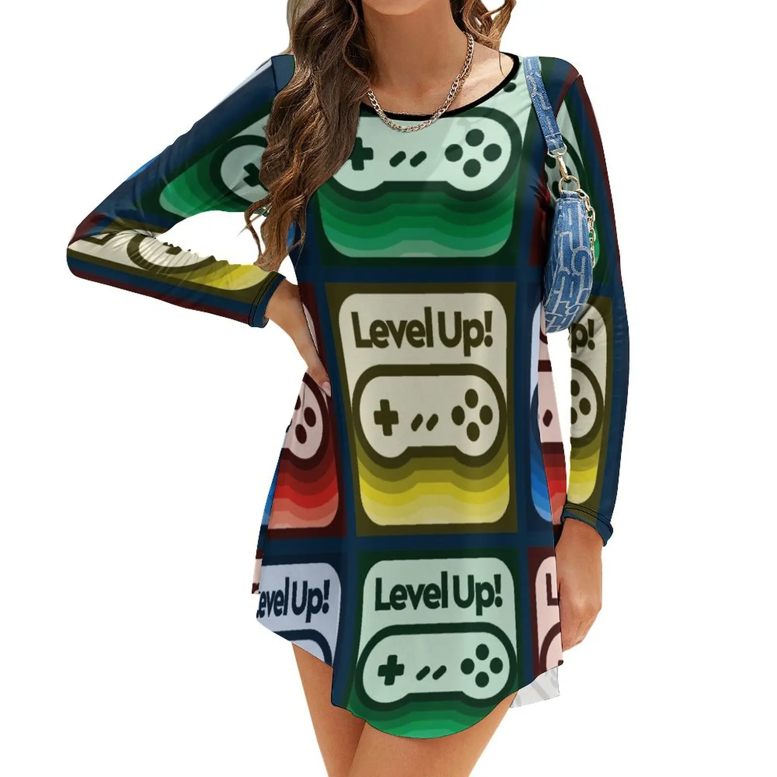 

Leveling Up I Long-Sleeve Dress Dress for pregnant women dresses for woman 2024 Women's skirt dresses for women 2024