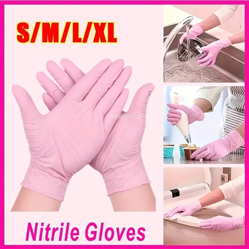 100/50/20PCS Disposable Nitrile Gloves for Kitchen Cooking Tools