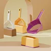 Cat Litter Scoop Plastic Long Handled Cat Scoop Large Cute Cat Scoop Poop Cat Basin Cat Poop Big Scoop Small Hole Pet Supplies