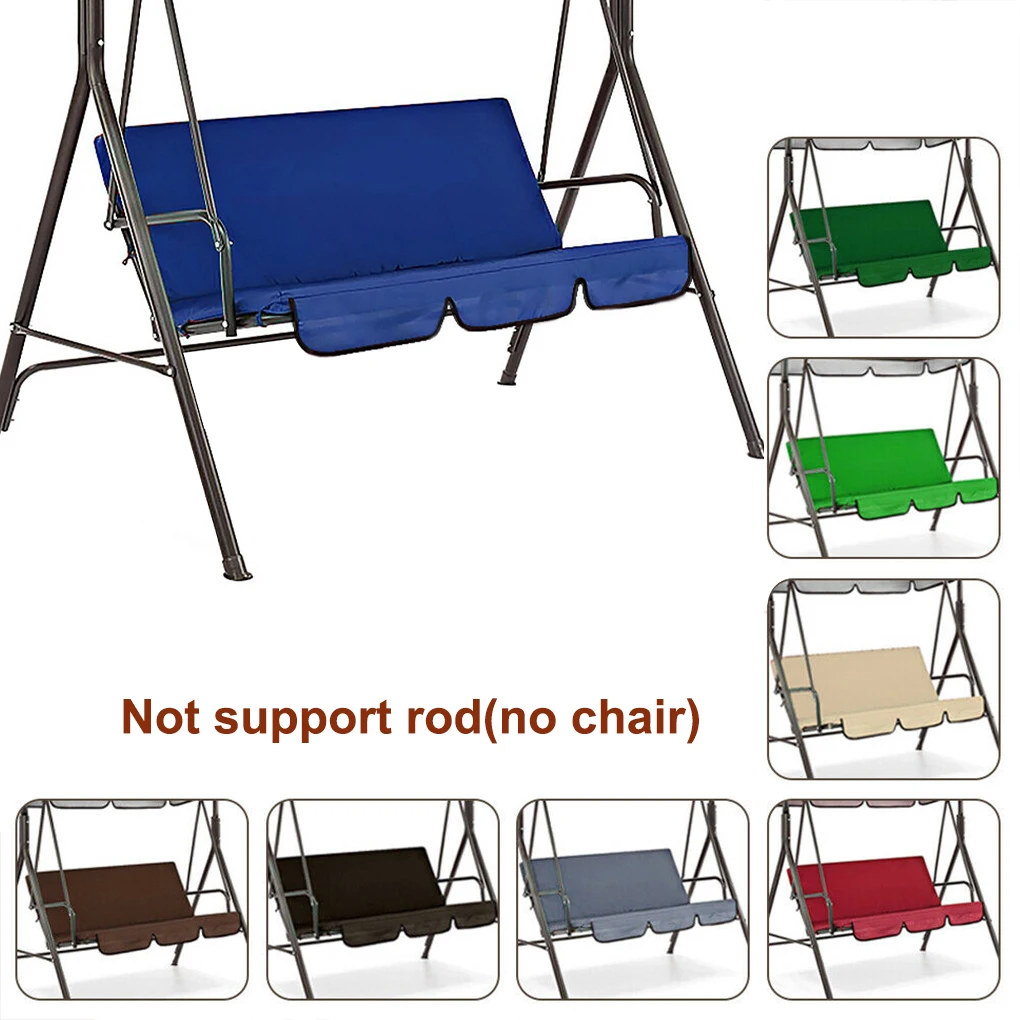 3 Seat Swing Canopies Seat Cushion Cover Set Patio Swing Chair Hammock Waterproof Dustproof Protector Cover