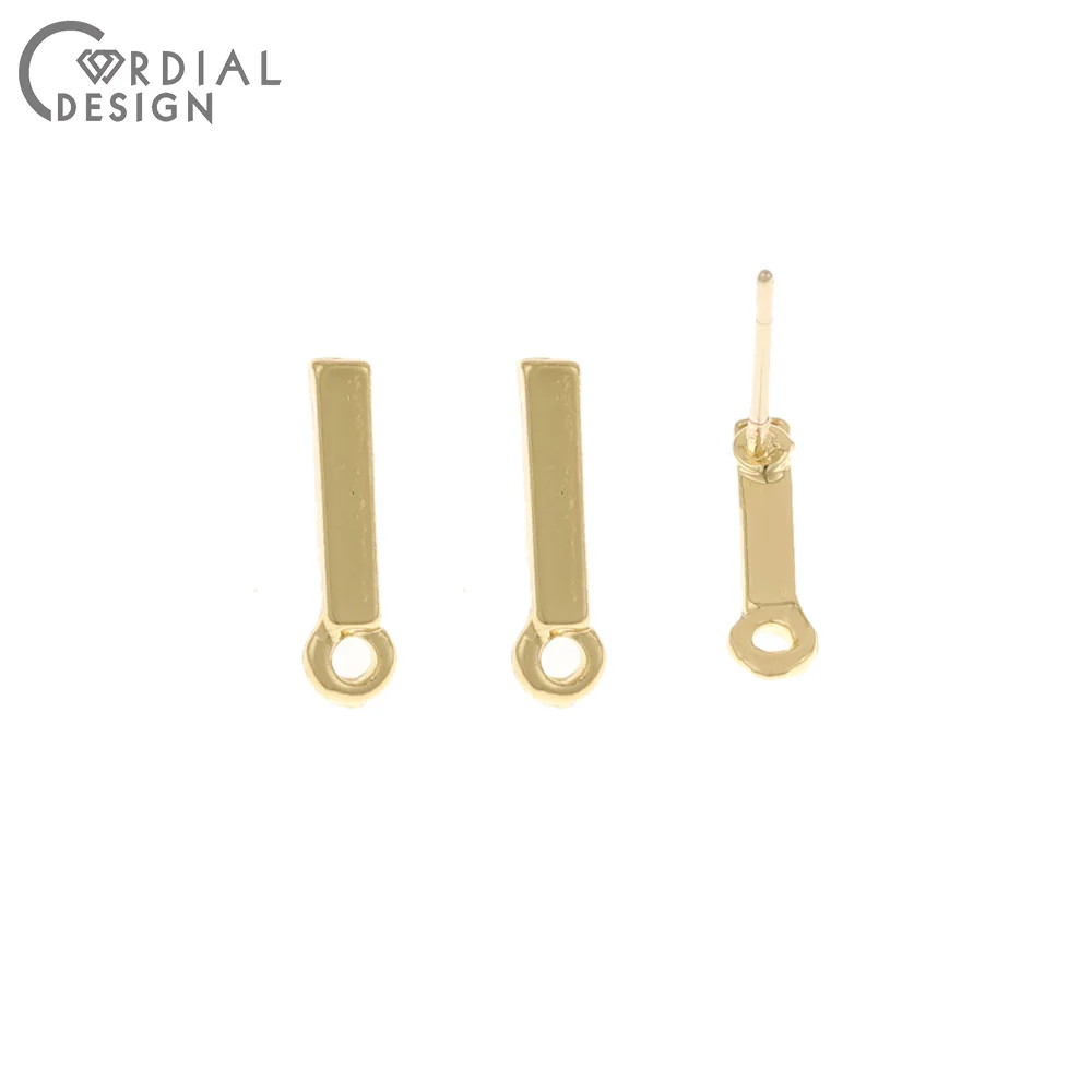 

Cordial Design 100Pcs 3*12MM Jewelry Accessories/DIY Making/Hand Made/Stick Shape/Earrings Stud/Jewelry Findings & Components
