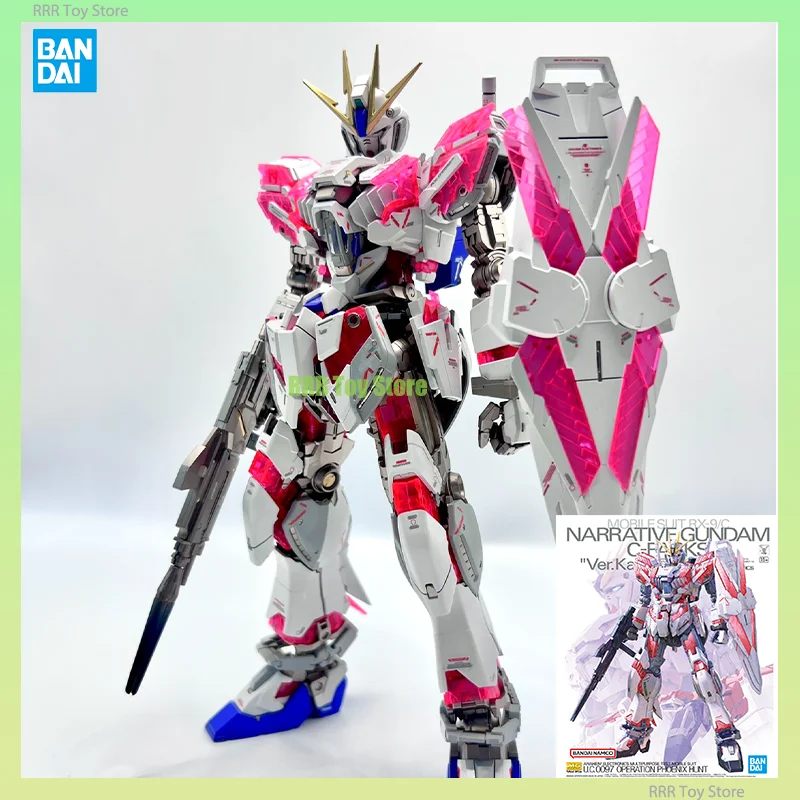 BANDAI оригинальная модель MG 1/100 RX-9, набор для сборки, Женская коллекция мобильных костюмов, фигурка робота, искусственные подарки