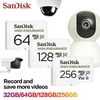 SanDisk V30 caméra de Surveillance carte mémoire haute Endurance microSDXC TF carte 512GB 128GB 256GB 64GB 32GB 4K carte vidéo pour DVR 2