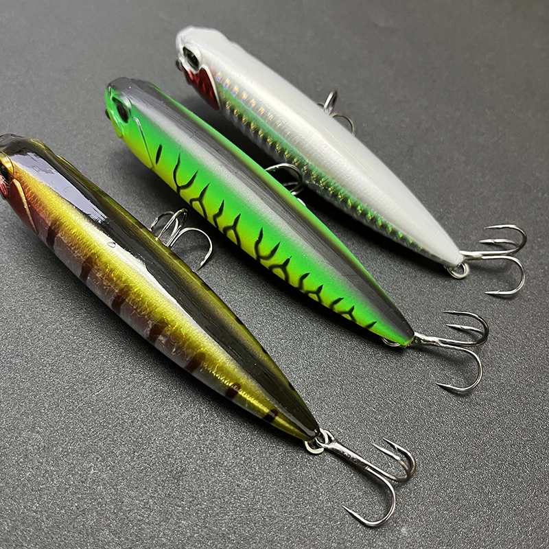 Topwater Pencil Fishing Lures Floating Walk the Dog Plastic Swimbait Wobbler Artificial Hard Bait Fishing Equipment 100mm 13.5g
