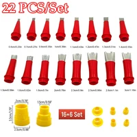 22PCS Stainless Steel Caulk Nozzle Applicator Caulking Finisher Glue Silicone Sealant Finishing Tool Kitchen Bathroom Sink Joint 2