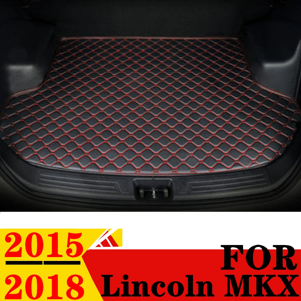 

Коврик для багажника автомобиля Lincoln MKX 2018 2017 2016 2015, плоский боковой защитный коврик для груза, подкладка для багажника, коврик для багажника, автозапчасти