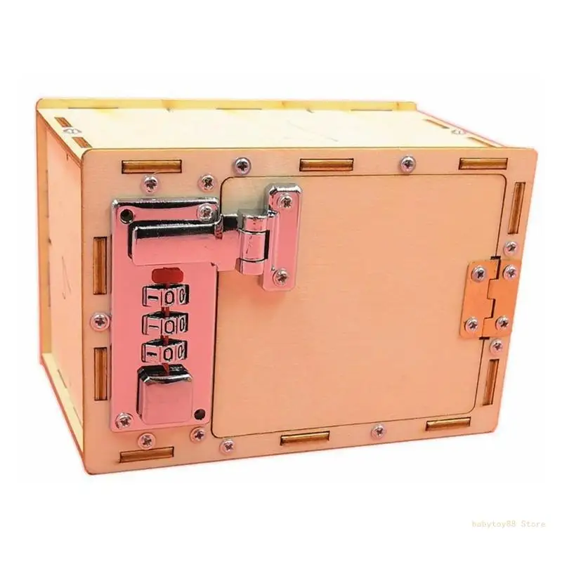 

Y4UD Boys Building Toy Cryptex Strongbox for Kid DIY Handcraft Assembly Toy Children Room Decorations Educational Equipment