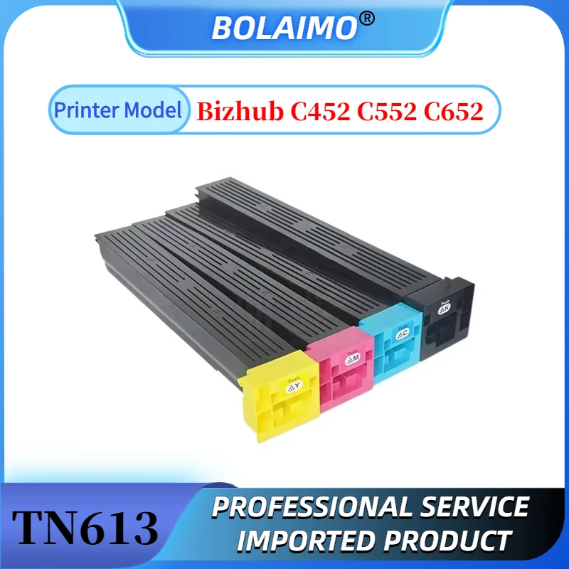 

1Set TN613 Toner Cartridge for Konica Minolta Bizhub C452 C552 C652 Japan Compatible Copier Toner CMYK