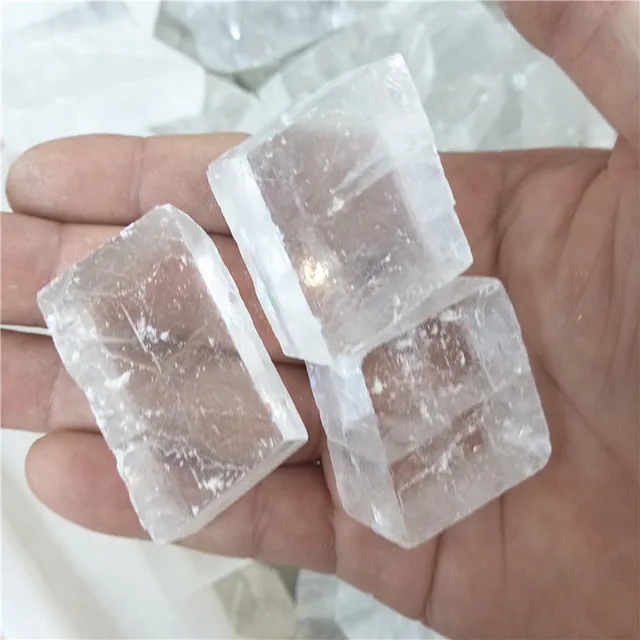 Piedras naturales y minerales para curación, calcita óptica en bruto, 100g - Imagen 5