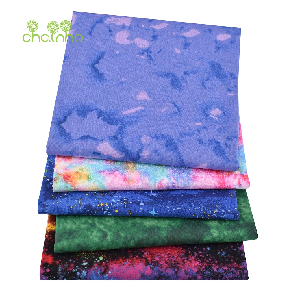 Chainho,Plain Weave Cotton Fabric,Handmade DIY Quilting Sewing Material,Patchwork Cloth,10 Designs Series,20x25cm/Piece,15CD26