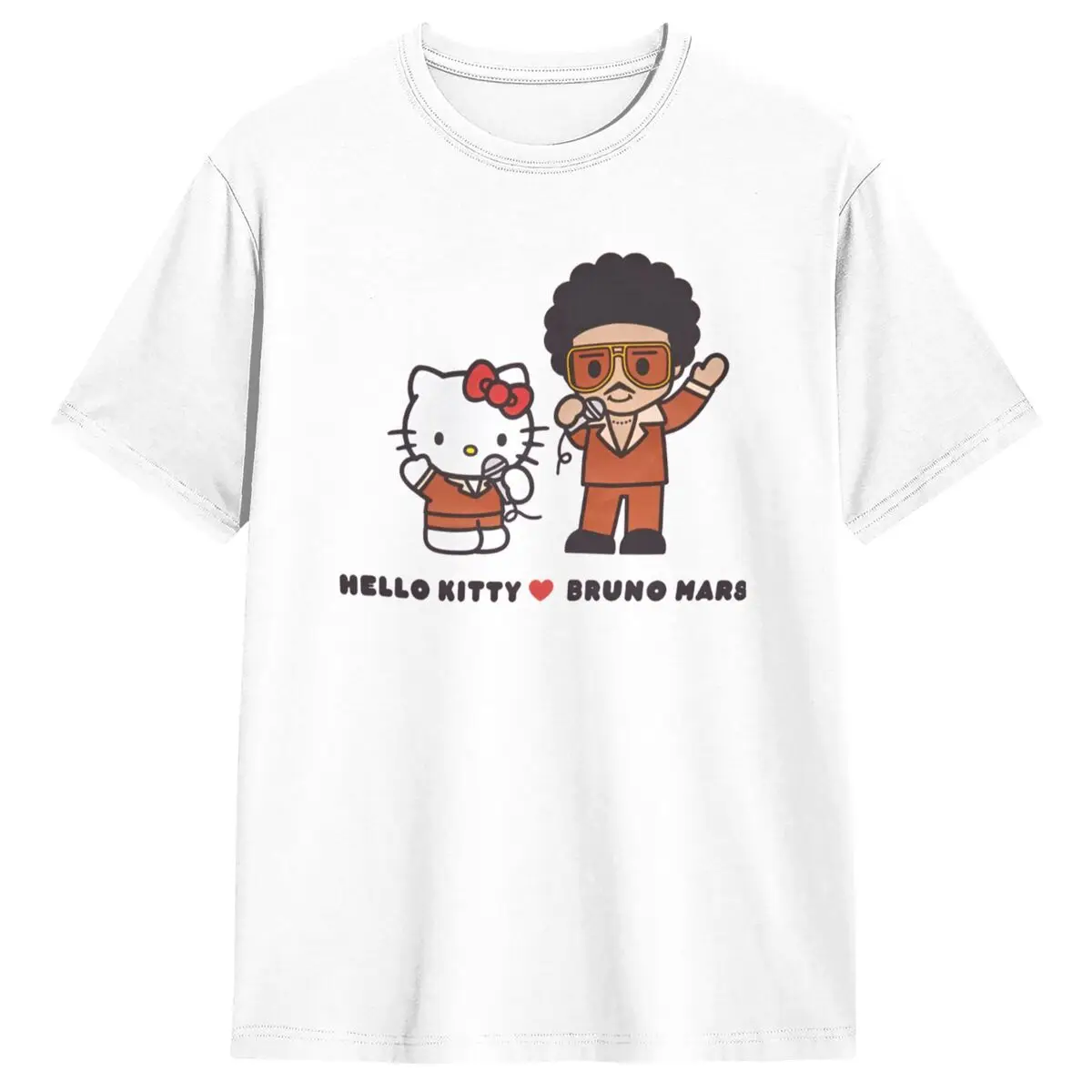 BRUNO MARS HELLO KITTY Tシャツ　Lサイズ Bruno Mars X Hello Kitty Black Tee