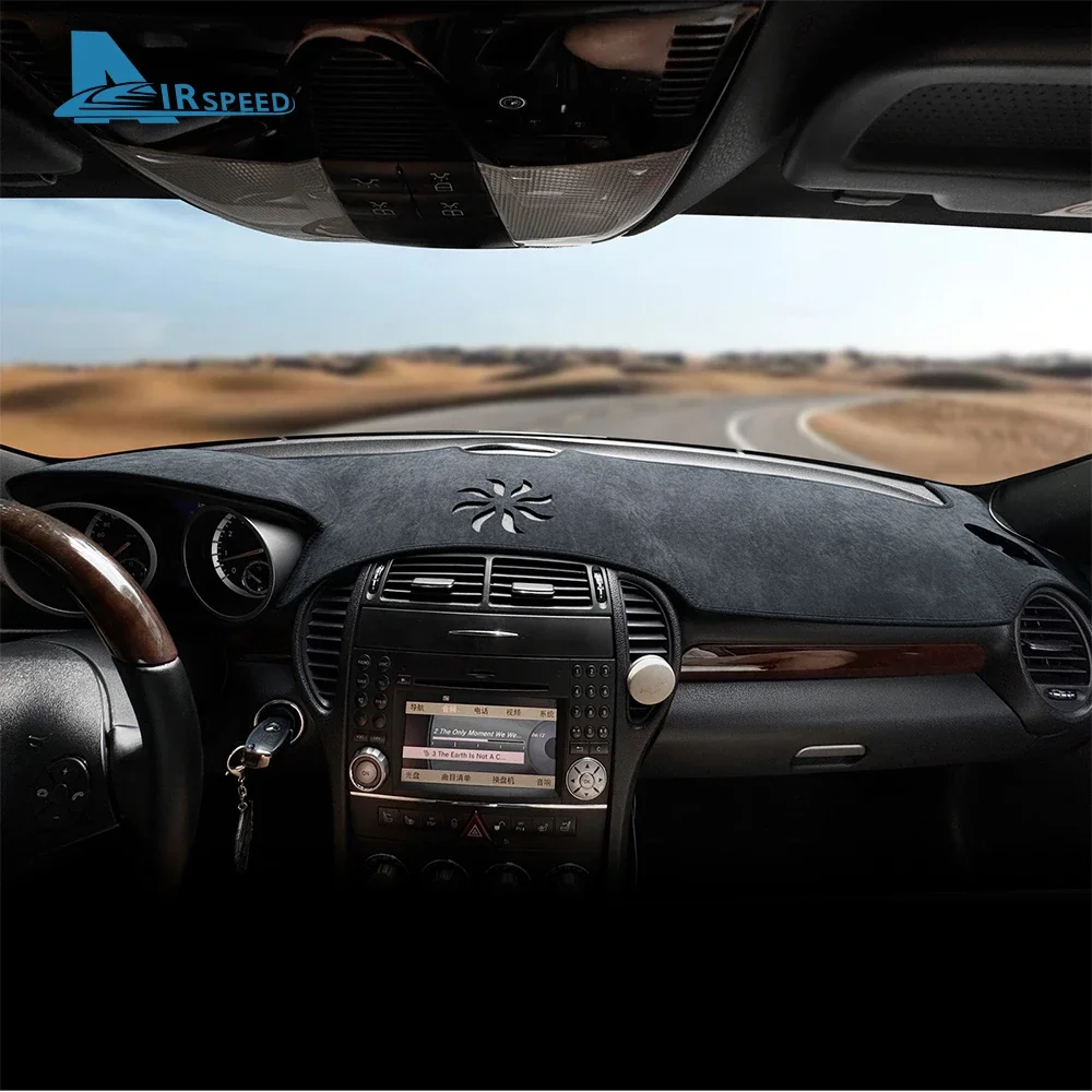 메르세데스 벤츠 SLK R171 2004 2005 2006 2007 2008 2009 2010용 매트형 자외선 차단 프리미엄 플란넬 자동차 대시보드 커버, 빛 차단 패드