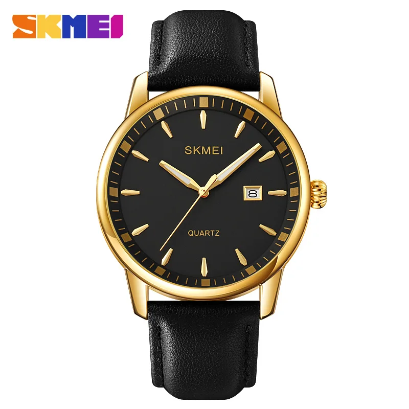 

SKMEI Brand 2023 New Fashion Casual Watch For Men Date Waterproof Quartz Wristwatch Luxury Sport Male Clock Relogio Masculino