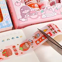 20 Rolls Boxed Kawaii Washi Tape Set, Cute Cartoon DIY Masking Tape, Grid Sticky Note Paper for Scrapbooking & Journaling 4