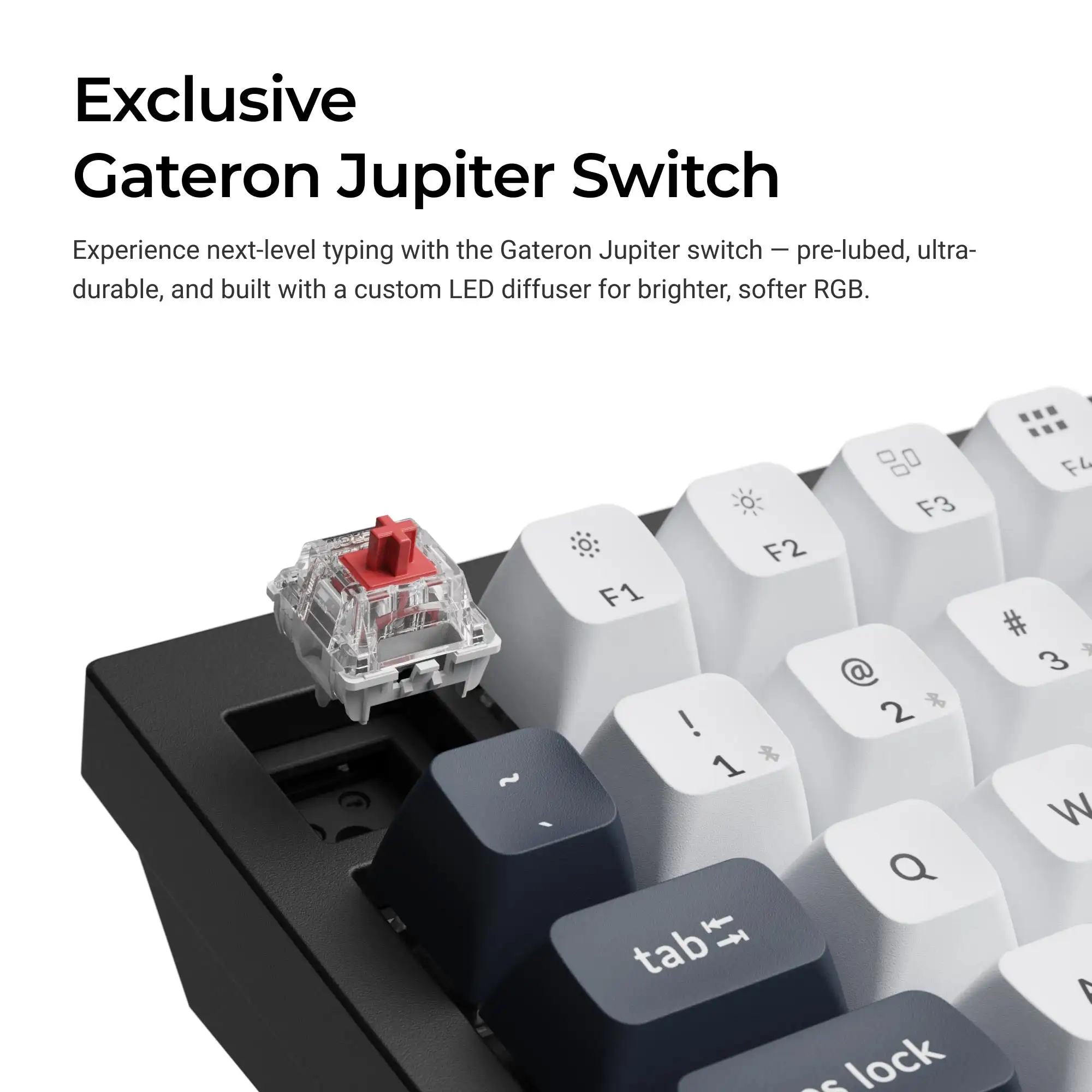 Keychron Q3 Max QMK/VIA 무선 맞춤형 기계식 키보드, 맥 윈도우 리눅스 게이트론 주피터 스위치용