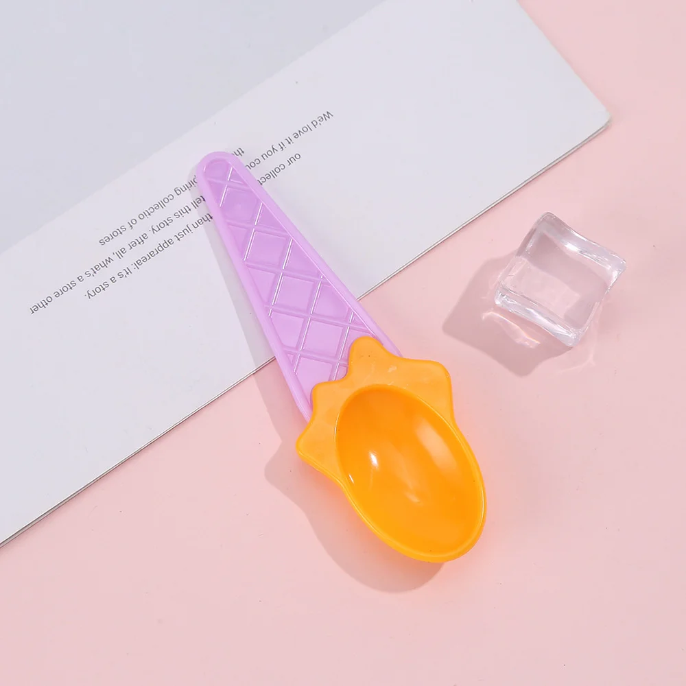 Tableware Ice Cream Accessories Ice Cream Party Cute Tasting Scoop Reusable Kids Cake Plastic Scoop Dessert 1/2/3PCS