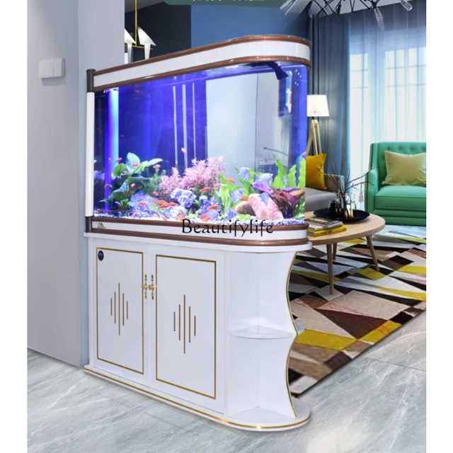 TV Cabinet Fish Tank Living Room Home Ecological Glass Medium and Large  Aquarium Coffee Table Fish Globe - AliExpress