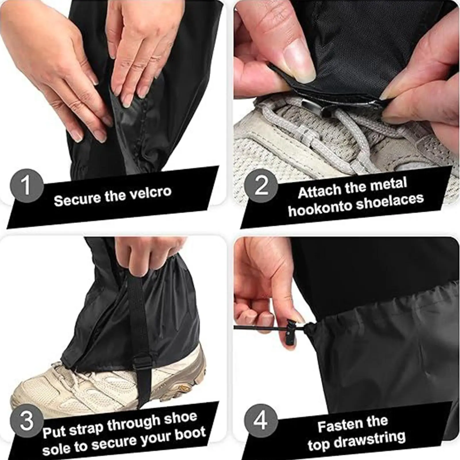 Outdoor Waterproof Leg Warmers Gaiters Travel Long Tube Mountain Leggings Cover Climbing Hiking Ski Hunting Boot Legs Protection