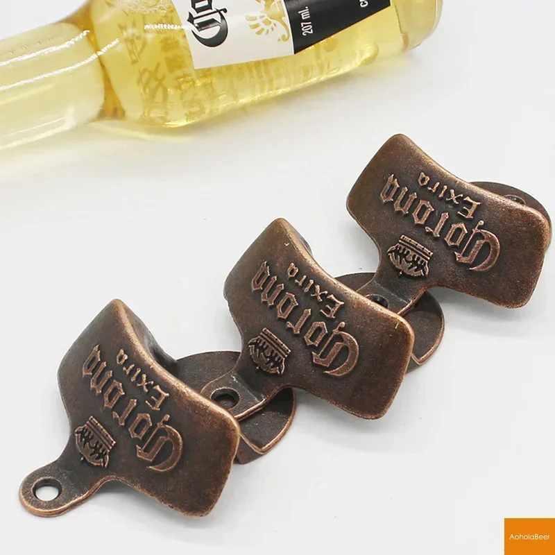 Bottle Opener Wine Opener Retro Bar Wall Decorative Bottle Opener Wall Mounted Hanging Openers Alloy Electroplating Process Bar Cafe Decoration