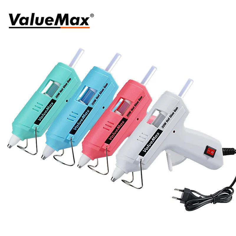 20W Hot Melt Glue Gun for Home DIY Quick Repair Mini Glue Gun Tool With 20 PCS 7MM Sticks Hot Melt Glue Gun Hot Glue Gun