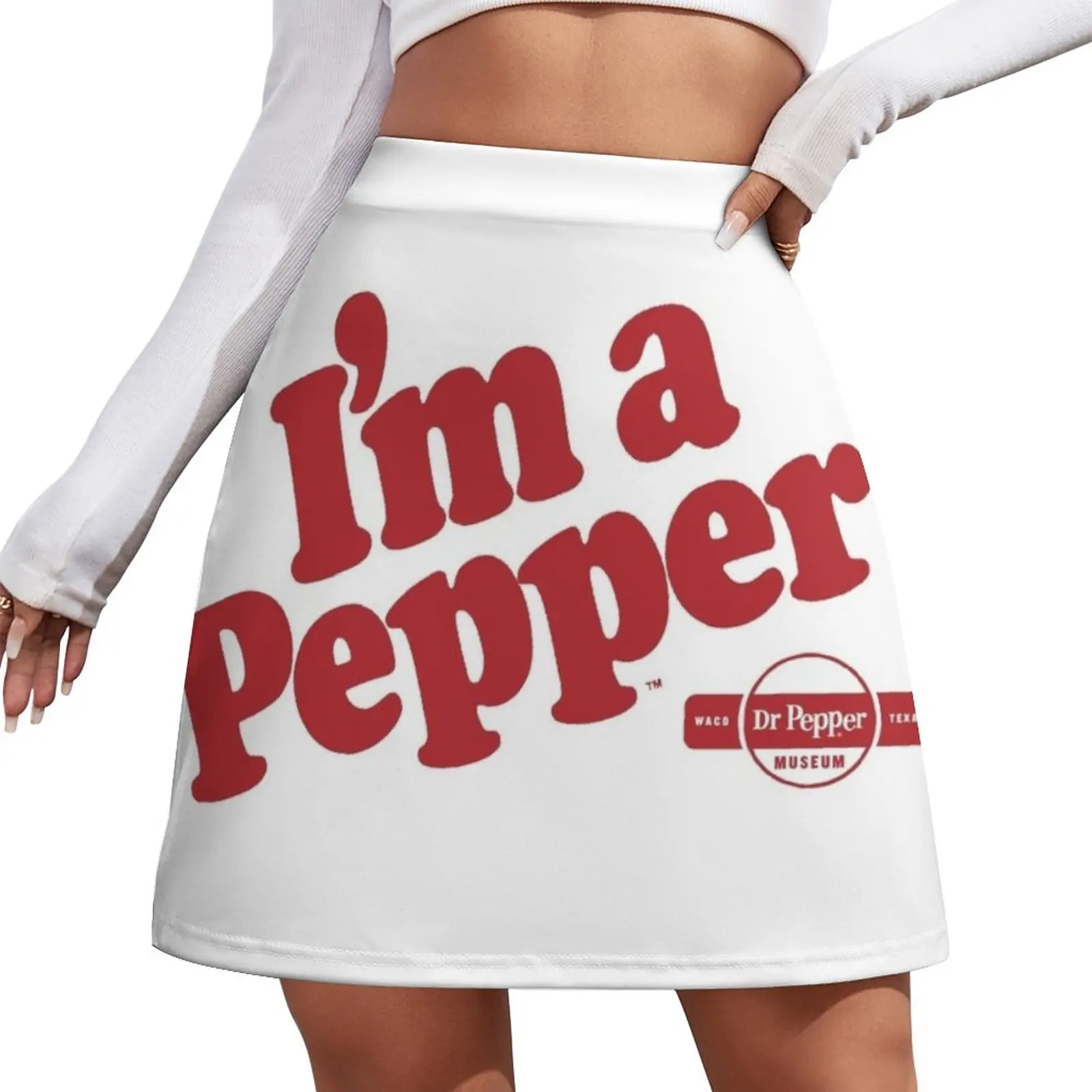 

dr pepper im a pepper Mini Skirt Women clothing skirt for woman dress