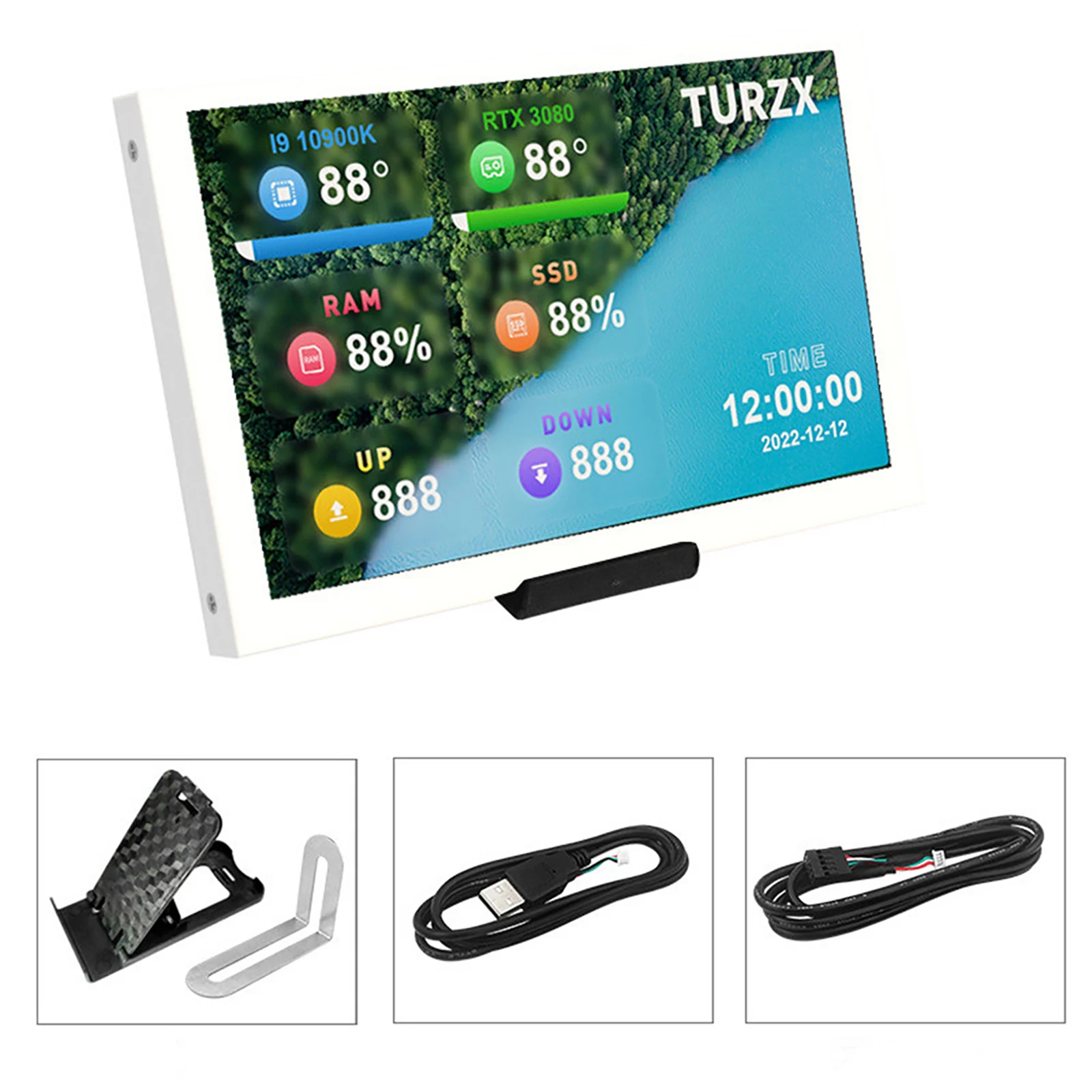 ǻ LCD  ÷, USB  ÷  ũ,  , AIDA64, 5 ġ IPS CŸ  ũ