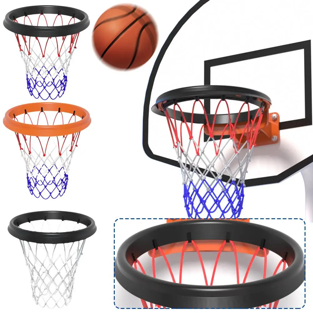 

Баскетбольная баскетбольная сетка из ПУ кожи, Профессиональная баскетбольная сетка, съемная баскетбольная рама, аксессуары для помещений и улицы, F3a5