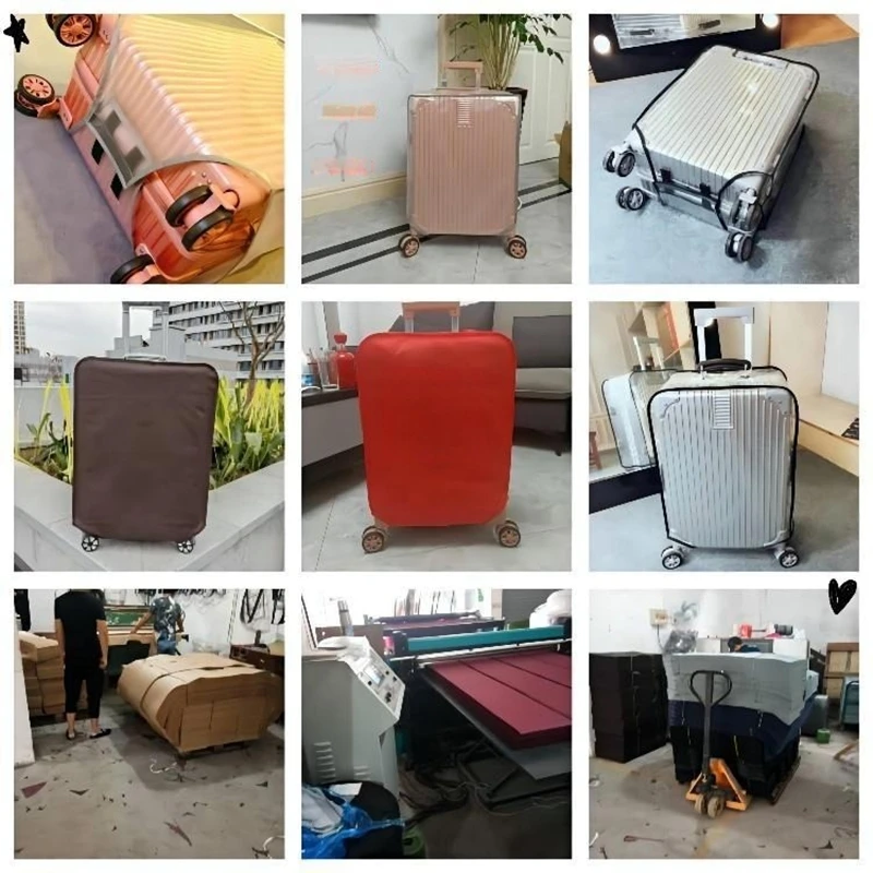 Luggage cover Luggage Cover Transparent PVC Thicken Durable Waterproof Trolley Protective Cover Suitcase Dust Protector Travel Accessory