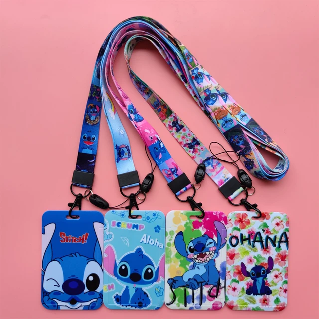 Porte-cartes Disney Stitch pour étudiant, porte-carte d'identité, étui pour  carte bancaire, mignon, travailleur, entreprise - AliExpress